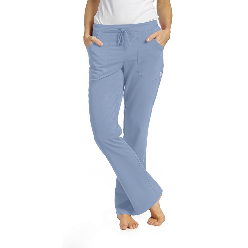 Marvella by White Cross Women's Drawstring Straight Leg Scrub Pant X-Small Ciel Blue