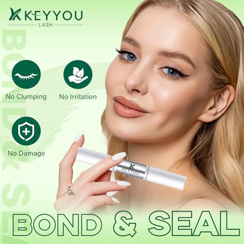 Image of KEYYOU 10ml Lash Glue White Lash Bond and Seal Waterproof Lash Cluster Glue