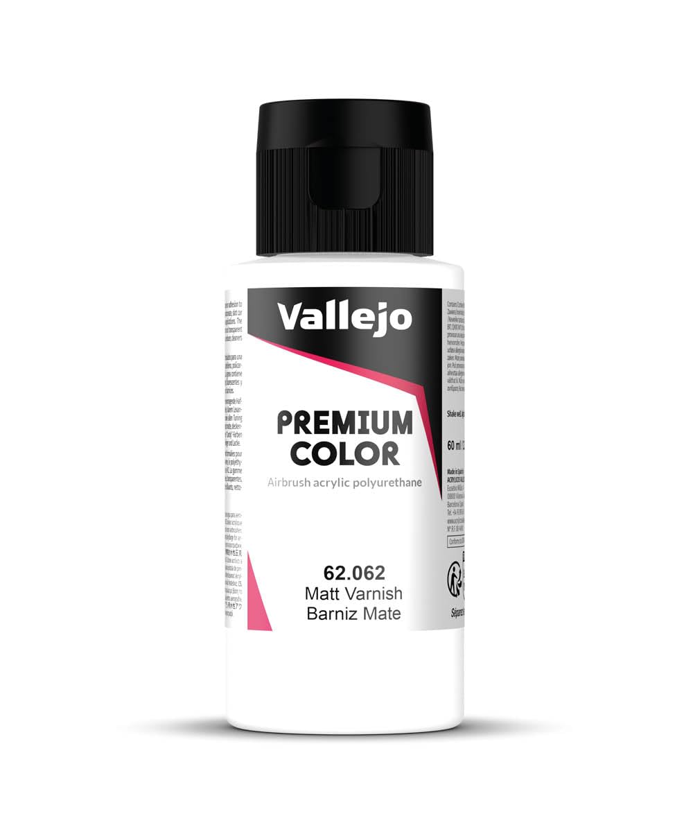 Vallejo Premium Airbrush Color 62.062 Matt Varnish 60 ml