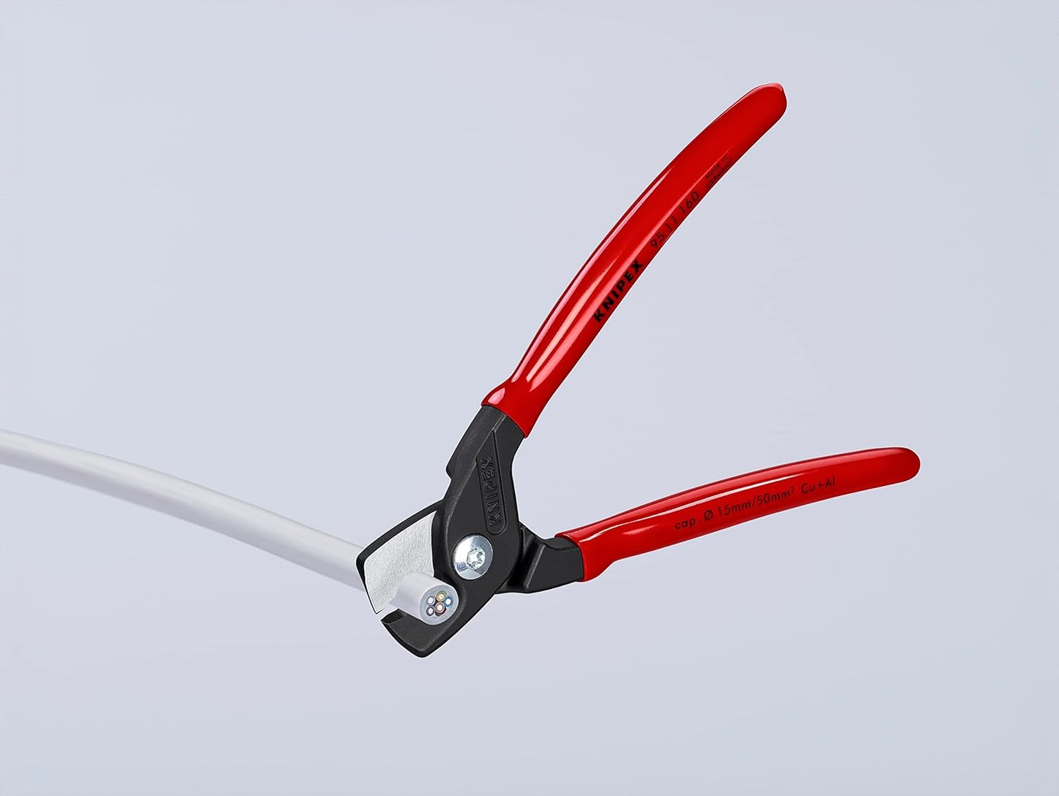 KNIPEX StepCut Nożyce do kabli z tworzywa sztucznego, powlekane 160 mm, 95 11 160