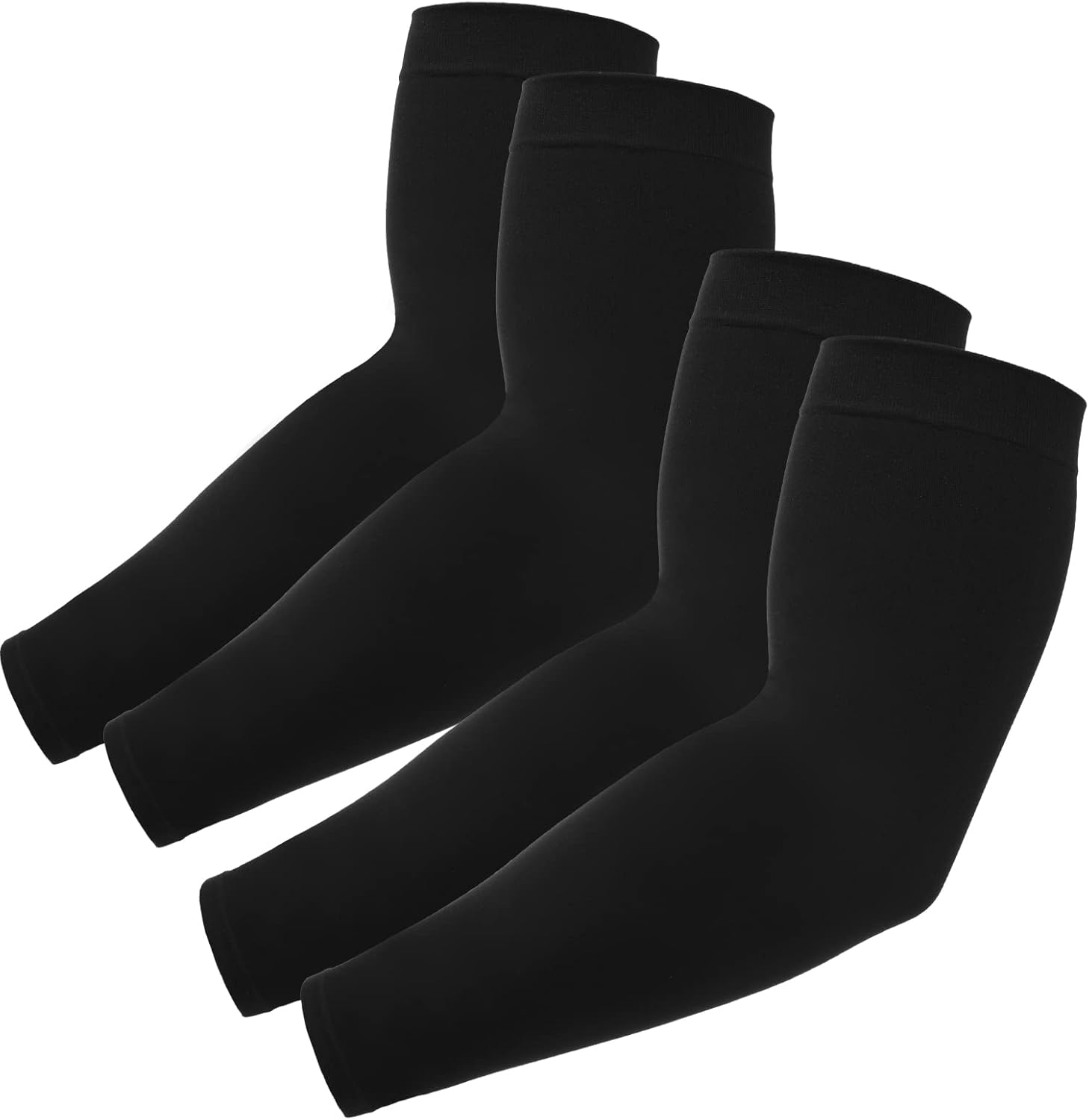 4 Pcs Gaming Sleeve PC Gaming Arm Sleeve Black Compression