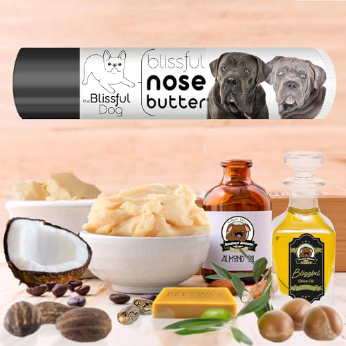 Image of The Blissful Dog Cane Corso Nose Butter for Dry, Cracked Skin, Lick-Safe Dog Nose Balm with Moisturizing Shea Butter, Almond, Olive, and Essential Oils, Pet Supplies, Uncented, 0.15 oz.