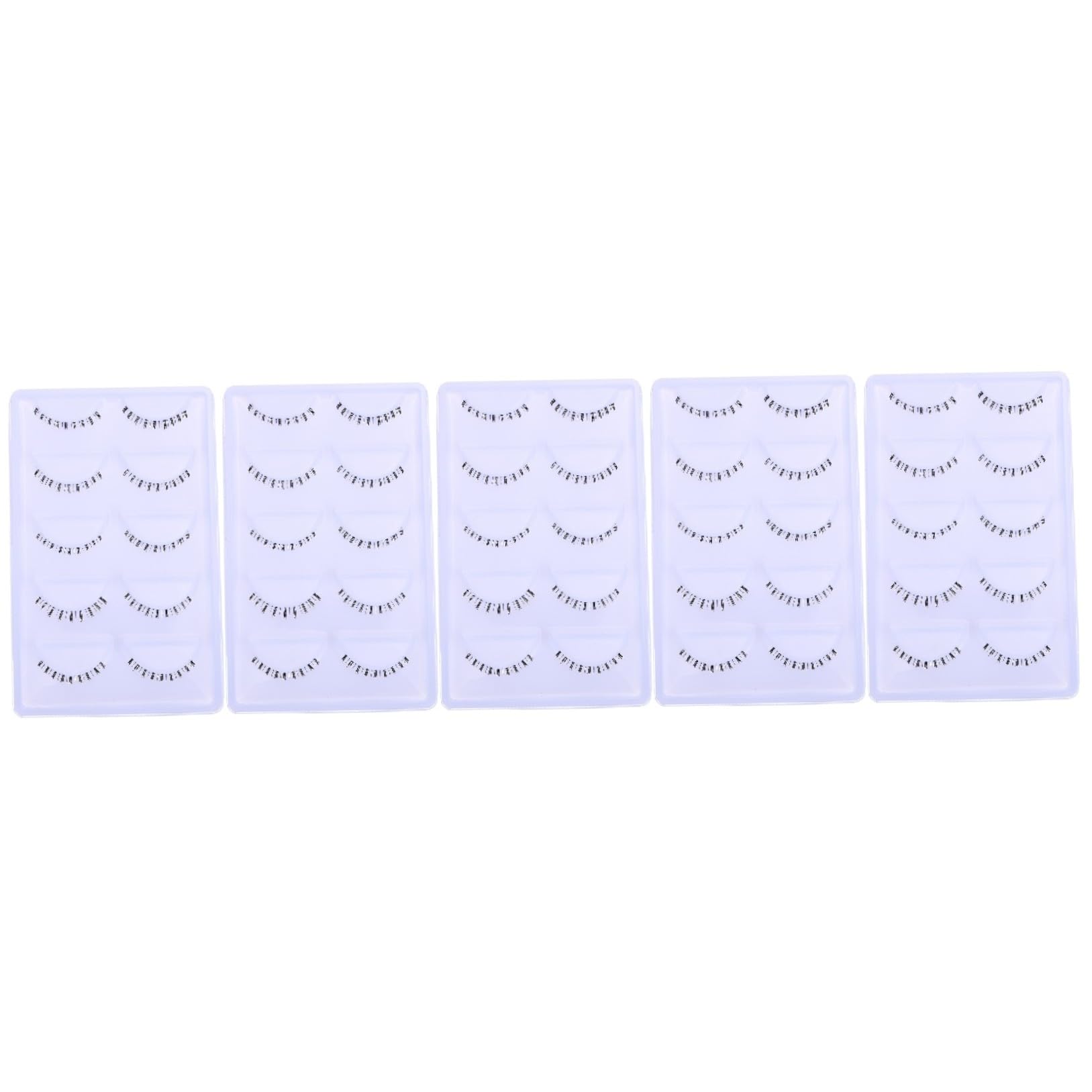 Healeved 50 Paia ciglia inferiori fake lashes false lashes ciglia extension lashes extension regalini fine compleanno ciglia naturali ciglia finte stelo trasparente minore fibra