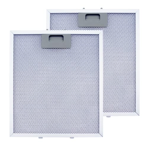 W10169961A Range Hood Filter Replacement,Fits Whirlpool, Ikea, Kitchen Aid, Jenn Air, 3-Layer Aluminum Mesh Hood Vent Filter Replace W10870878,W10875058,W10833076, W10169961,8190858,W11245983(2Pack)
