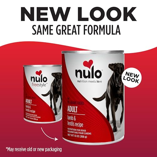 Image of Nulo Grain-Free Lamb & Lentils Recipe Adult Wet Canned Dog Food, 13 Ounce, 12 Cans