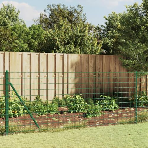 Festnight Malla Metálica Valla Ovejas Ganadera Agrofence Malla de Alambre Valla De Jardín Valla de Salvaje Pesado Valla Forestal Wild Valla 1 x 10 m Verde