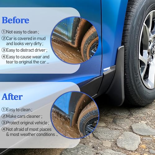 Image of Mud Flaps Compatible with Chevy Trax 2025 2024,All-Weather 4pcs Splash Guards Easy Installed for Chevrolet Exterior Protection Accessories,Easy Clean No Drilling Required Front and Rear Fender