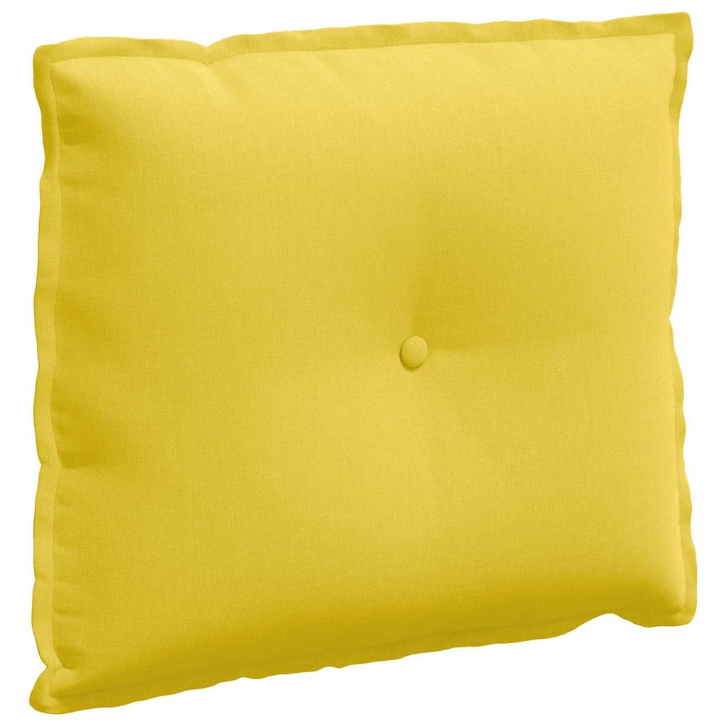 Fengshui Poduszka na plecy 60 x 19 x 50 cm żółta poliester