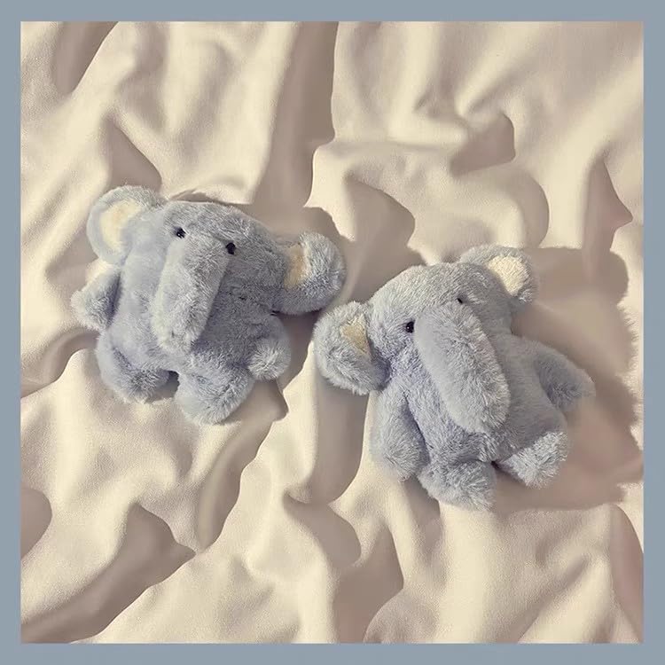 Amazon | GuoDuo ケース 毛むくじゃら ぞうさん かわいい ins風  