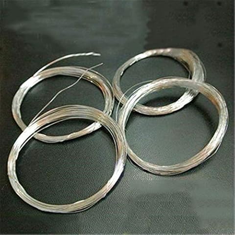 Yuhappy Pure Pt Wire, Platinum Wire Electrode, electrophoresis Cell Electrode, Purity: 99.99%. (0.1mmX50cm) Cover