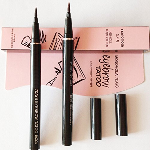 Samber Tintes para Cejas Permanentes de Maquillaje Natural Lápices Líwuido de Colores de Cejas para Maquillaje Permanentes (Marrón Oscuro)