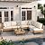 ABCASA Patio Furniture Set, 110" Large 7-Piece Wicker Outdoor Patio Furniture Sets with Coffee Table,Boho Patio Conversation Set Sectional Sofa with All-Weather Cushions for Backyard,Porch,Beige