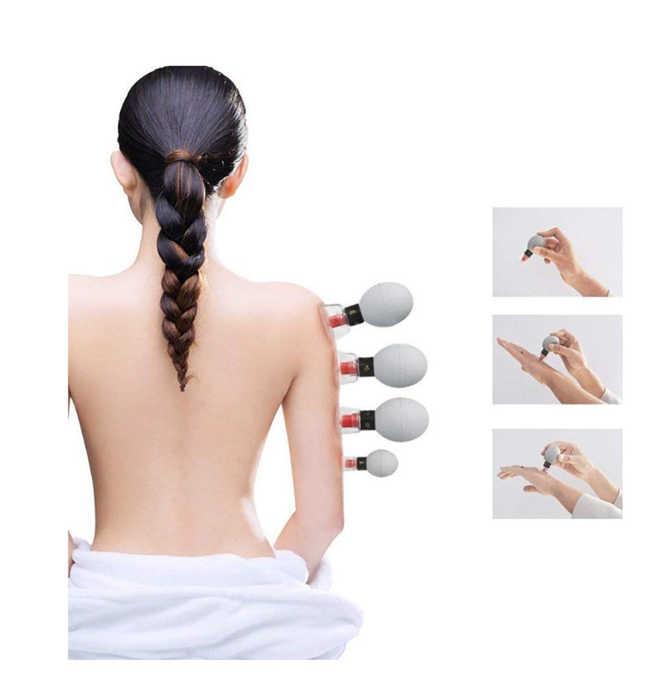 Set di coppette a vuoto, ventose per agopressione con terapia magnetica TCM, massaggio, sollievo dal dolore alle articolazioni muscolari, agopuntura, moxibustione, barattoli per massaggi, 8 pezzi