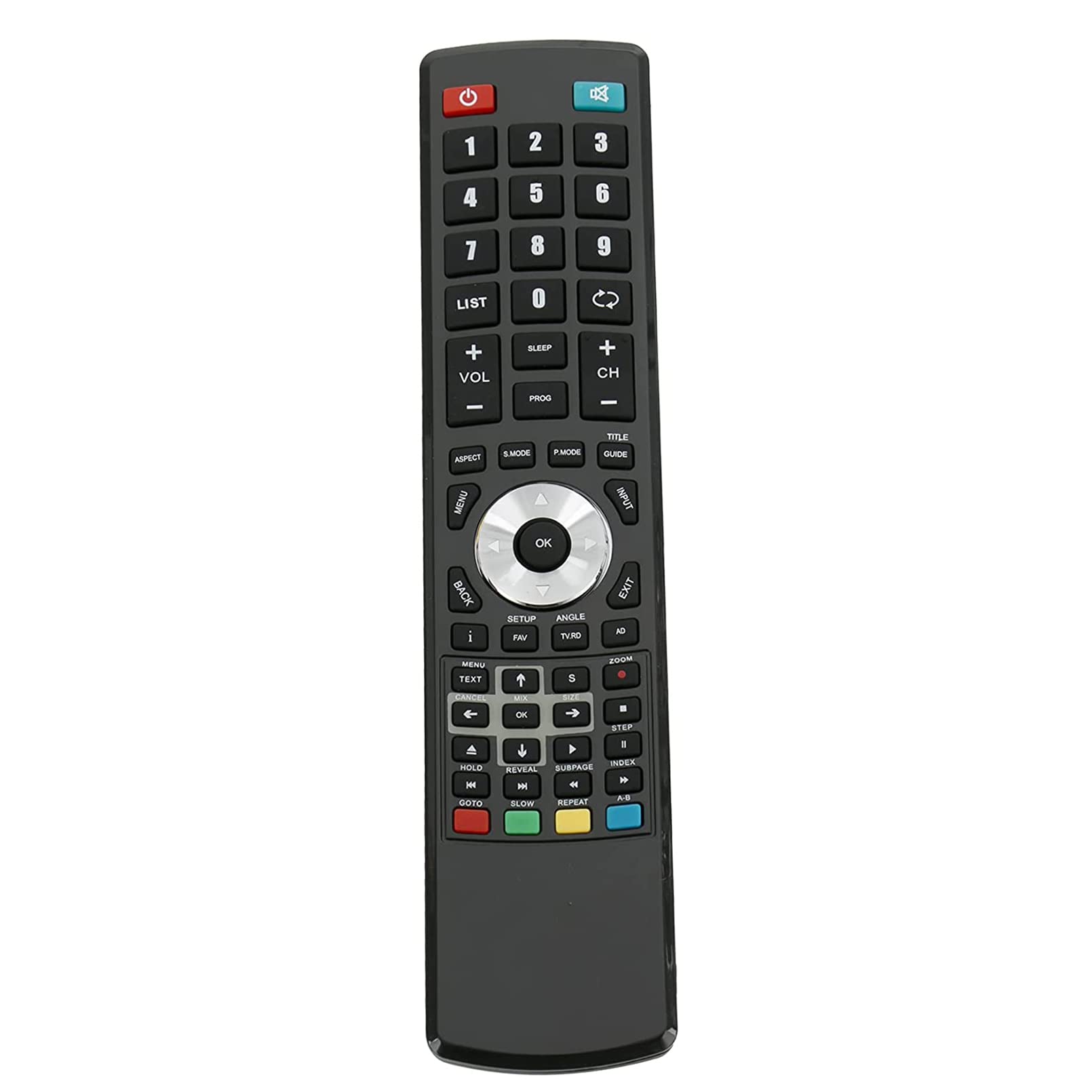 AULCMEET Replacement Universal Remote Control Fit For LOGIK/OK.LED TV OLE 224W-D4, OLE 19150-B, OLE 244B-D4, OLE 194B-D4