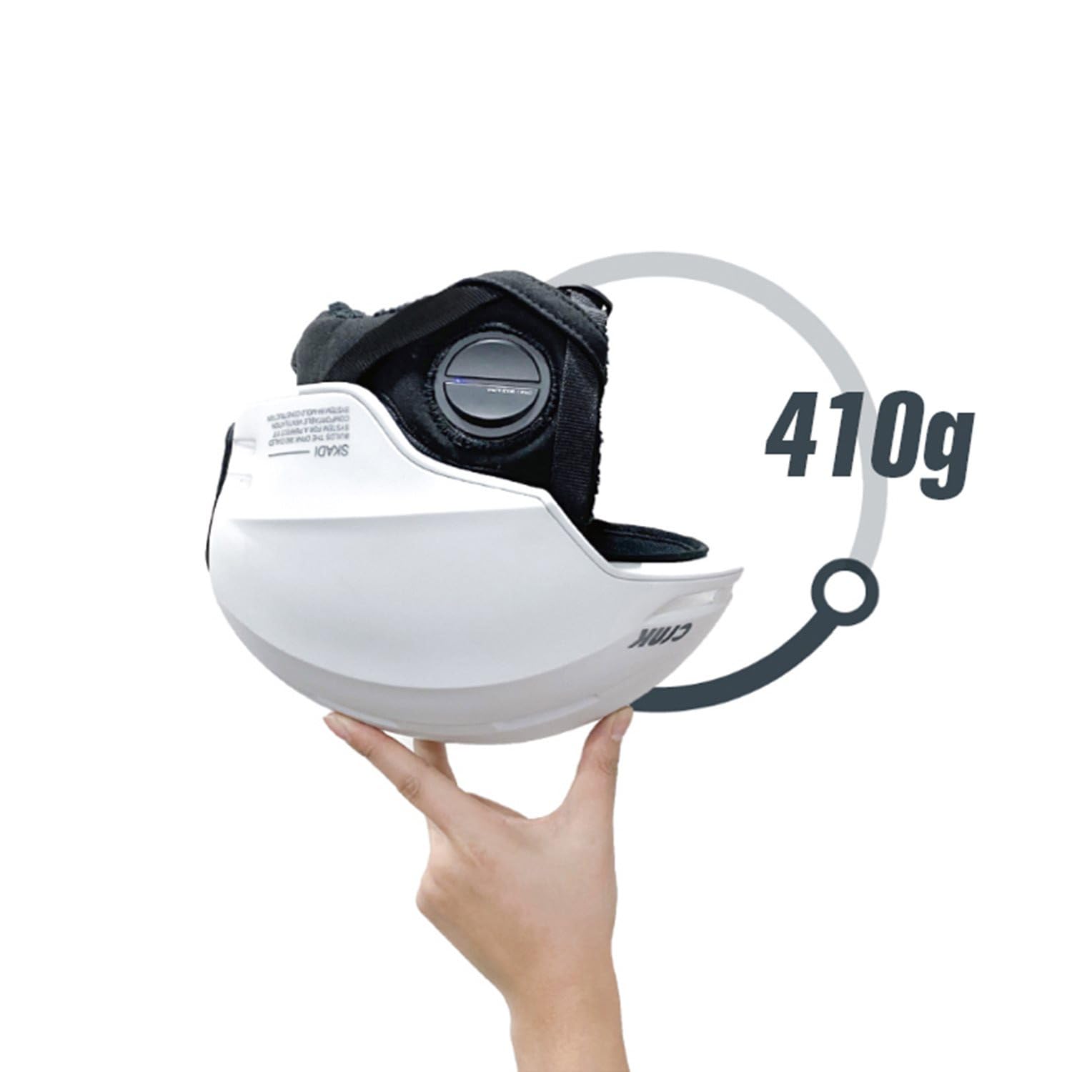 CRNK Skadi Casque de Ski Bluetooth - Casque Ski Homme - Casque Ski Femme - Casques de Ski - Casque Snowboard - Ski Homme - Casque de Ski Homme - Ski Bluetooth - Casque Ski Blanc - Noise Cancelling