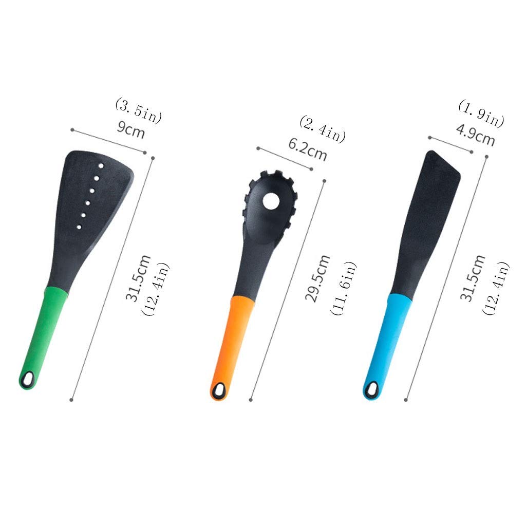 Espátula Juego de espátulas de Silicona Premium de Alta Resistencia al Calor, Juego de Herramientas Especiales for cocinar en Cocina Antiadherente, Juego de 6 espátulas de Cocina