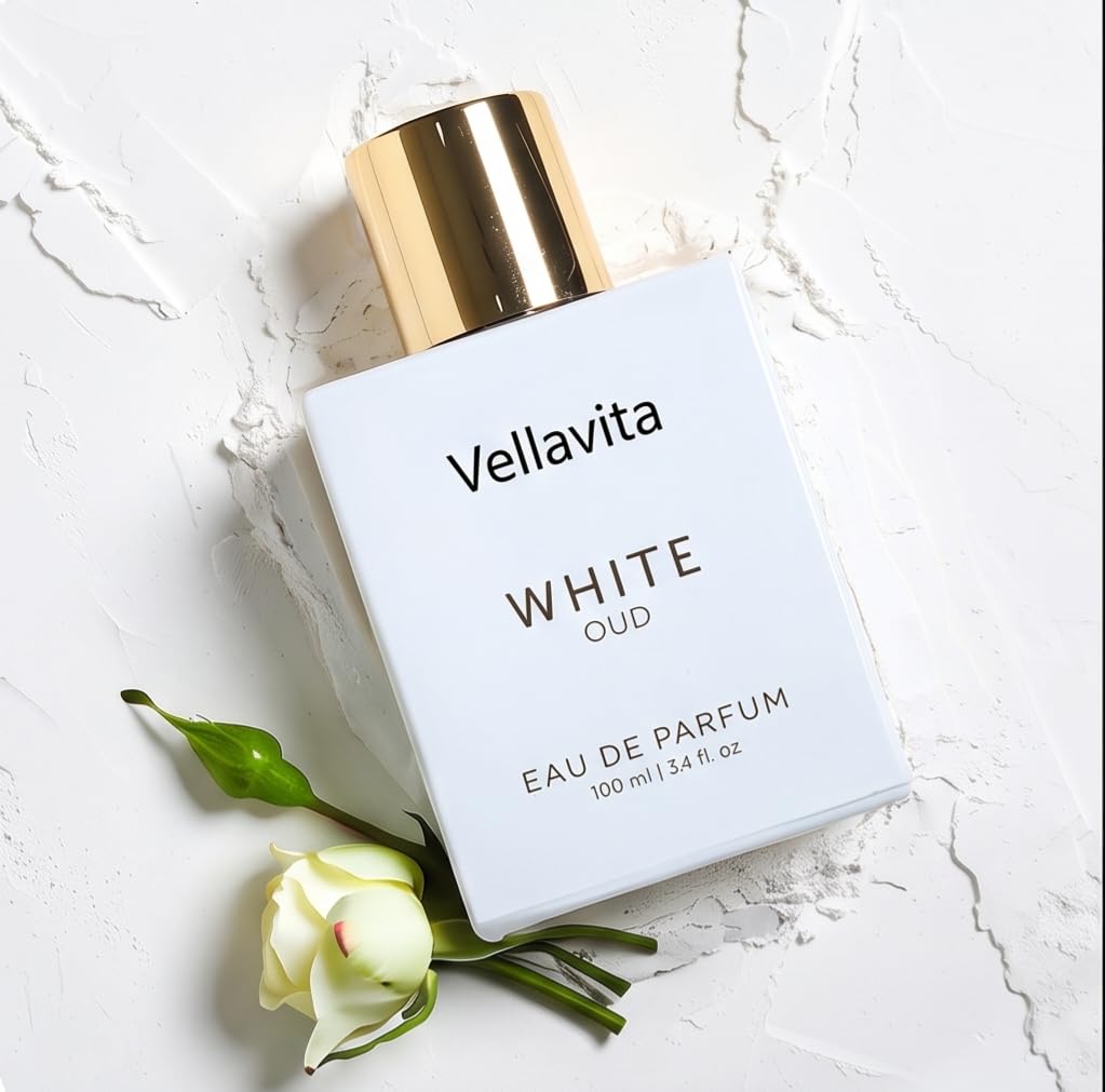 Vellavita White Oud Eau de Perfume, 100 ml | Oud Fragrance, Long-Lasting Scent, Unisex Perfume, Gold Cap Bottle, 3.4 fl oz-image-11