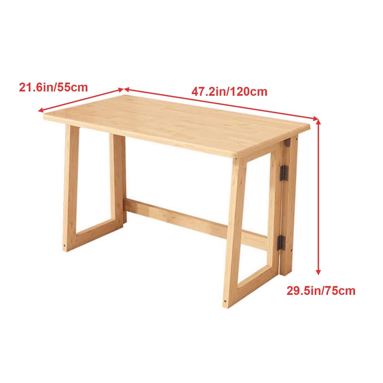Escritorio plegable para computadora, escritorio de madera maciza para espacios pequeños, no necesita montaje, mesa de oficina en casa que ahorra espacio, estación de trabajo simple para PC, estudio