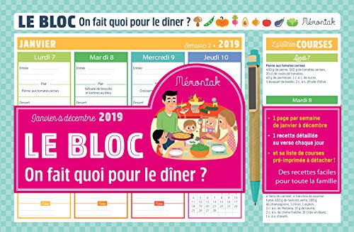 Le bloc On fait quoi pour le dîner ? Mémoniak 2019 Le bloc On fait quoi pour le dîner ? Mémoniak 2019