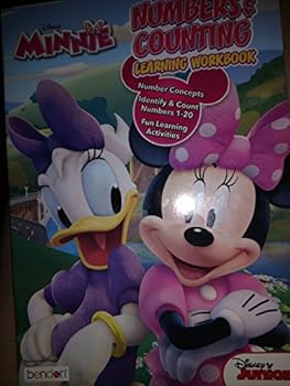 Staple Bound Minnie Mouse Numbers & Counting Learning Workbook Book