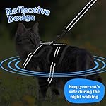 Supet Cat Harness and Leash for Walking Escape Proof, Adjustable Harness for Cats, Easy Control Small Cat Harness for Medium Large Kitten S Black - Image 5