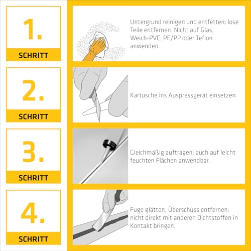 SIKA - Dichtstoff Dach & Dachrinne - Sika BlackSeal BT - Schwarz - 300ml – Ansicht 4
