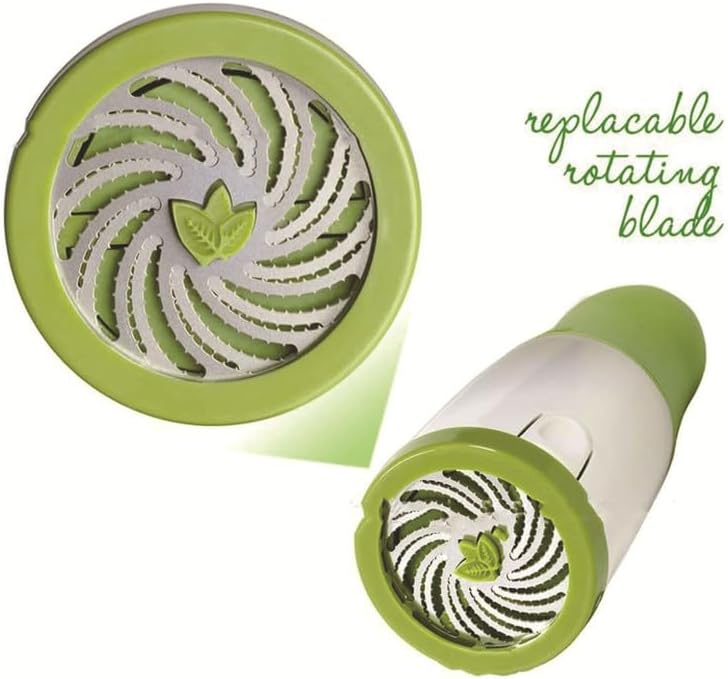 Manual Herb Grinder, Stainless Steel Blade Cilantro Parsley Chopper for Salad Garnish — view 4