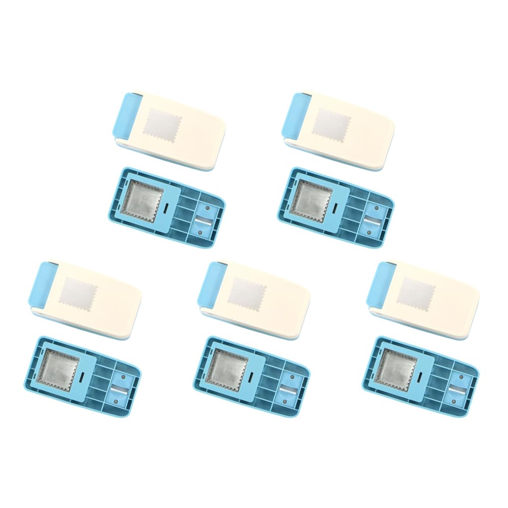 Prostokątny stempel pocztowy 2,5 x 2 cm, dźwignia dziurkacza do rzemiosła, scrapbookingu, samodzielnego tworzenia kart, artykuły rzemieślnicze, 5 szt