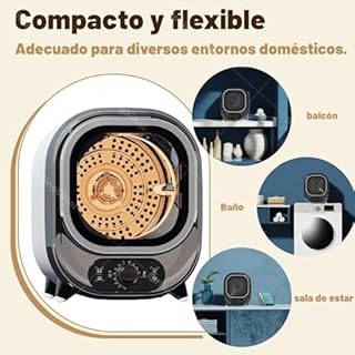 Asciugatrice A Condensazione, Asciugatrice Portatile Compatta Con Capacità Di 5 Kg, Per Casa, Appartamenti, Dormitori E Piccoli Spazi, A Condensazione, Centrifuga(Pink)