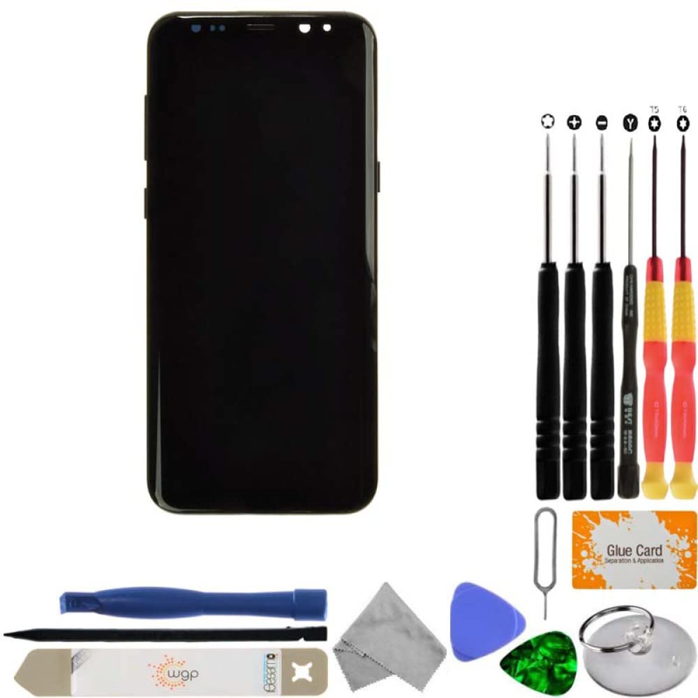 OLED, Digitizer, & Frame Assembly for Samsung Galaxy S8+ (Black) (Aftermarket) with Tool Kit