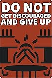 Do Not Get Discouraged And Give Up Poster Vintage Poster 8x12 Inch