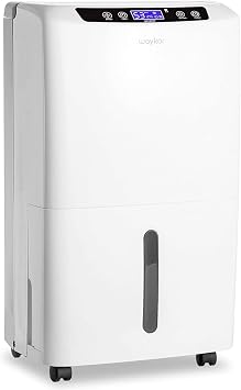 Waykar 34 Pints Energy Star Dehumidifier for Spaces up to 2,000 Sq. Ft at Home, in Basements and Large Rooms with Drain Hose and 0.66 Gallons Water Tank