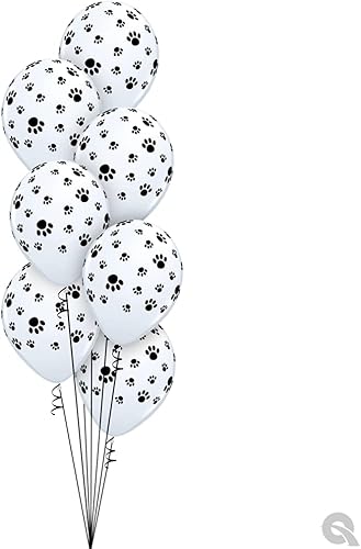 Miniatura 4 de Qualatex Látex blanco PAW Prints-A-RND de 11"