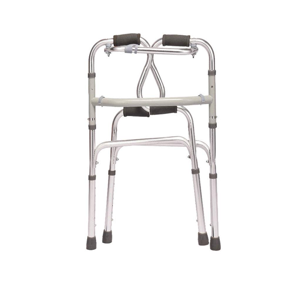 Lega di alluminio spessa Anziani disabili con sgabello da bagno Stampelle Telaio di trazione Sedia a rotelle Sedia per anziani Sgabello Ausilio per la deambulazione a quattro gambe Disabili niu Raddop