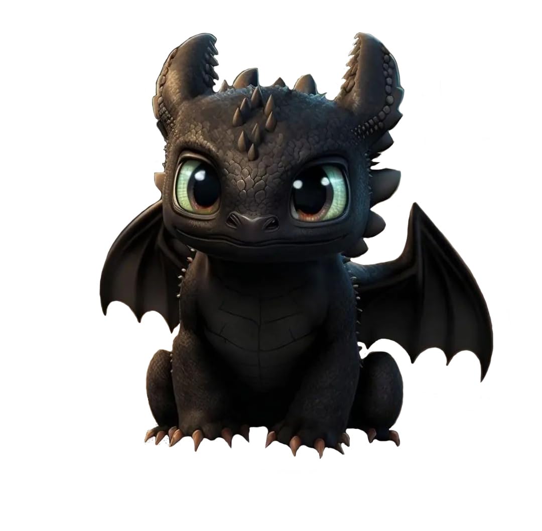 Matomo_Toothless Cute Dragon Cartoon Vinyl Sticker Auto Car Truck Wall Laptop | Sticker | Decal | 5.9"