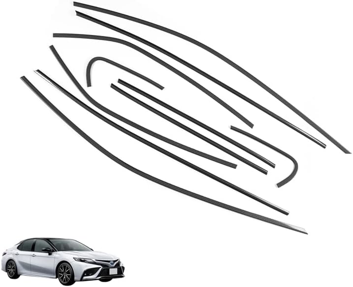 Amazon Kutook 新型カムリ70系 カスタム パーツ ドア差しモール ドアウィンドウガーニッシュ ガーニッシュ 車 バイク