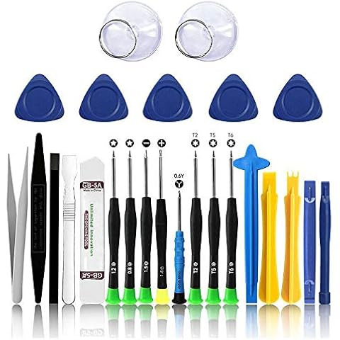 Willhom 25 in 1 Electronics Repair Tool Kit,Precision Screwdriver Set Magnetic for iPhone,Cell Phone,Smart Watch,Computer,PC,Tablet,iPad,Camera,Xbox,PS4 Pry Open Replace Screen Battery Cover