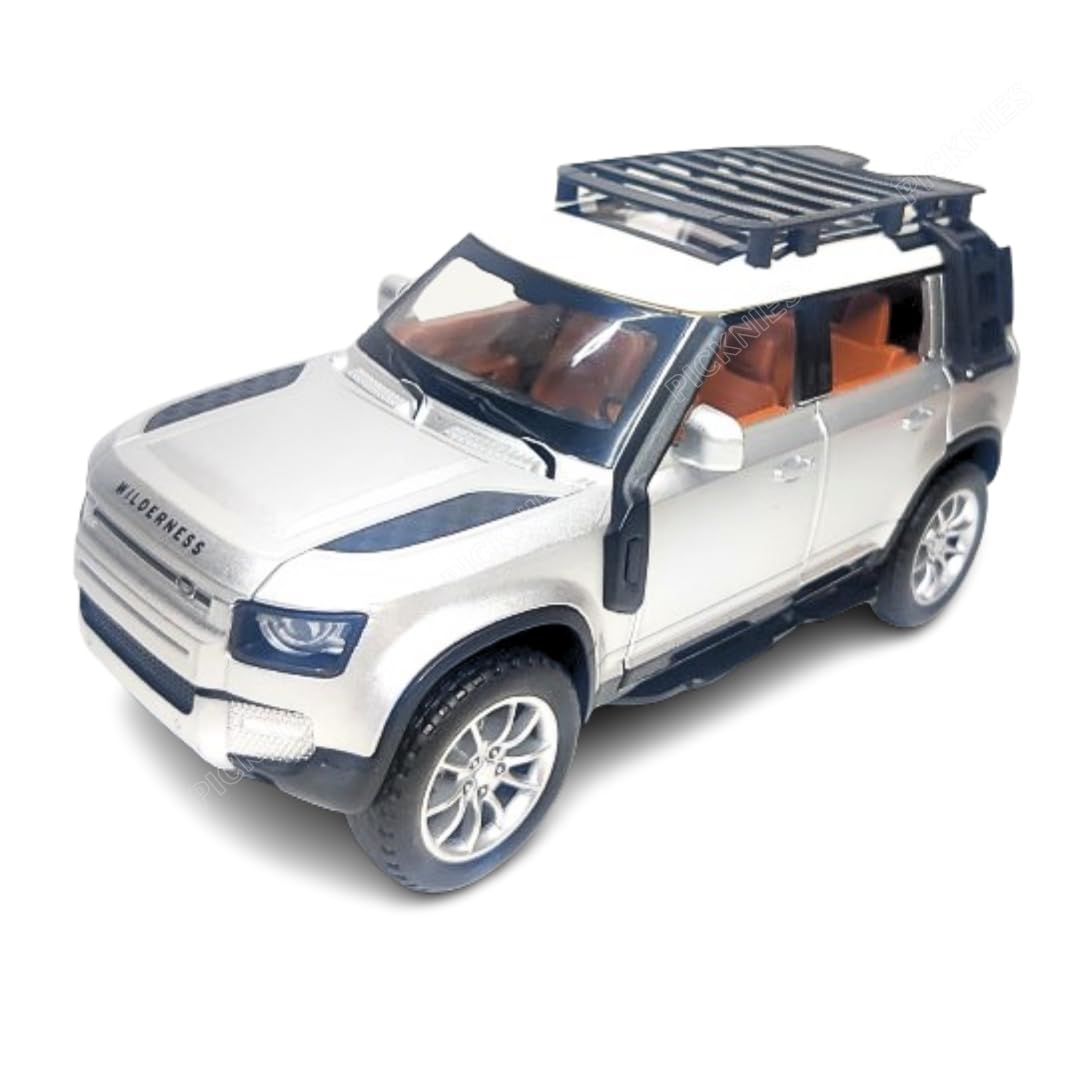PICKNIES® Die Cast Metal Cars | Land Rover Defender | Openable Door | Light and Sound | 1:24 Scale Model | Pull Back Toy Car | Gifts Toys for Kids (B0D1T17JZ3) Amazon Price History, Amazon Price Tracker