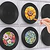 Geieold 6PCS 12 Inch Blank Vinyl Records 70'S Wall Vinyl Records and Roll Music Party Decorations for Disco Birthday Music Theme Party #4