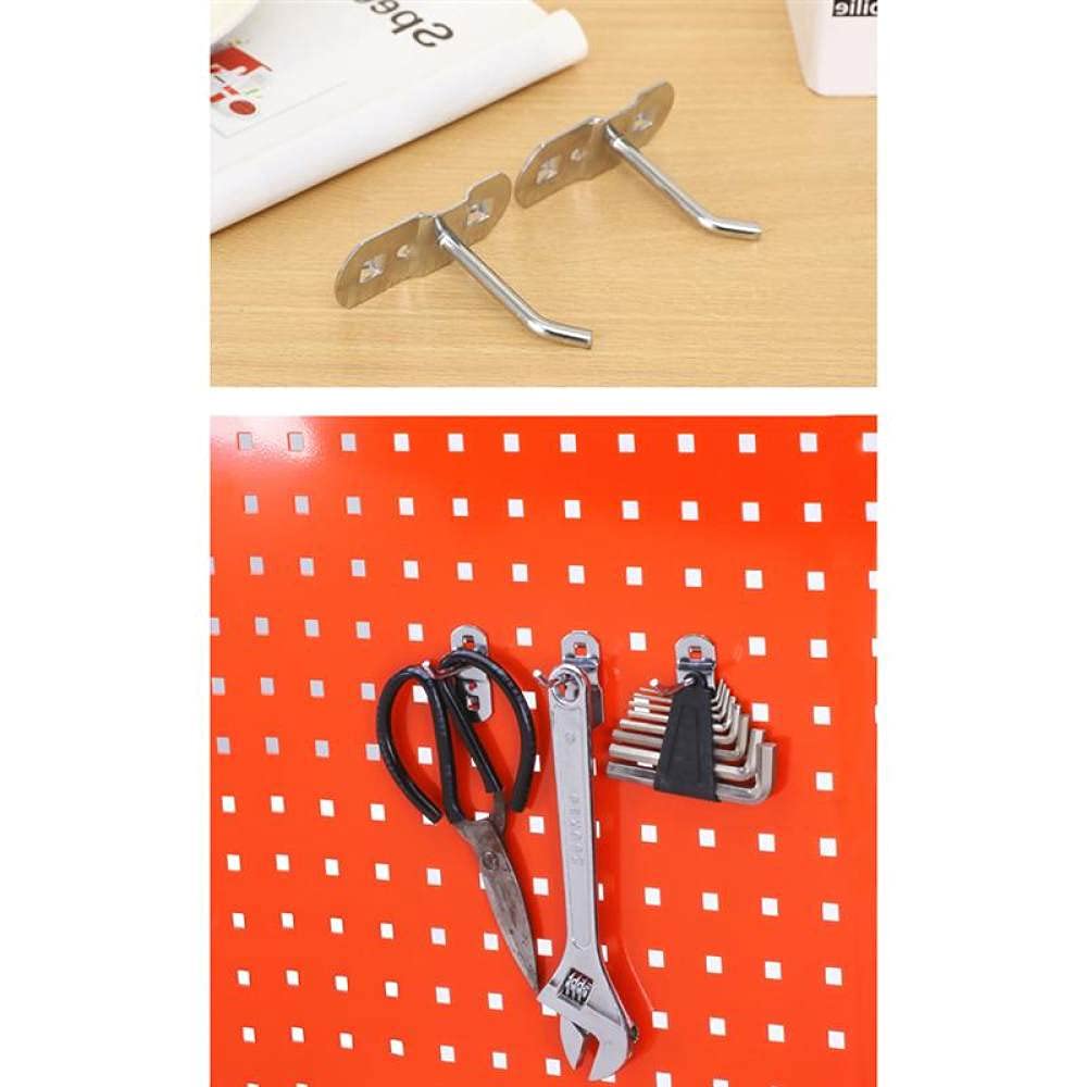 10 STÜCKE Werkzeug zum Aufhängen Haken Metall Display Rack Metall Shop Gute Regal Haken Verdickung Quadrat Loch Platte Werkzeug Haushalt Küche Haken,20cm