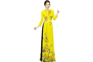Traditional Ao Dai Dress Vietnam for Women "M" Size, Vietnamese Lunar New Year Celebrations