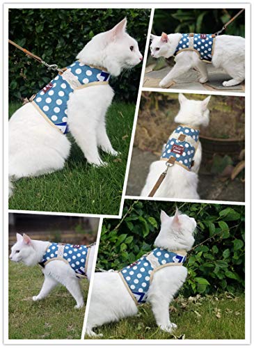 Yizhi Miaow Cat Harness and Leash for Walking Escape Proof, Adjustable Cat Vest Harness, Padded Stylish Cat Walking… - Image 6