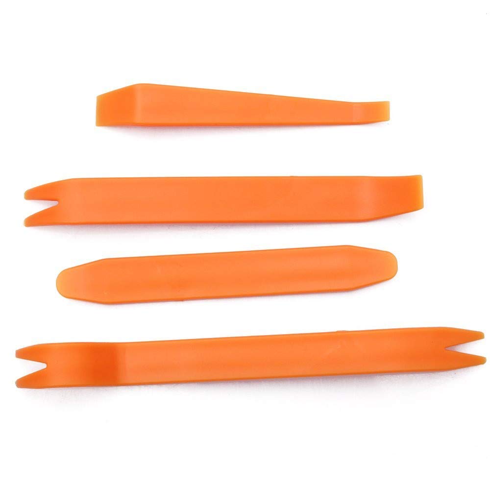 DRFLYSD 4Pcs Car Panel Removal Tool Audio Comp Auto Door Clip Panel Trim Removal Tool Kits for Car Dash Radio Audio Installer Pry Tool