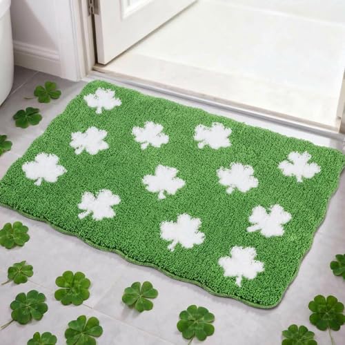 Jenaai St. Patrick's Day Bath Mat 20 x 32 Inch
