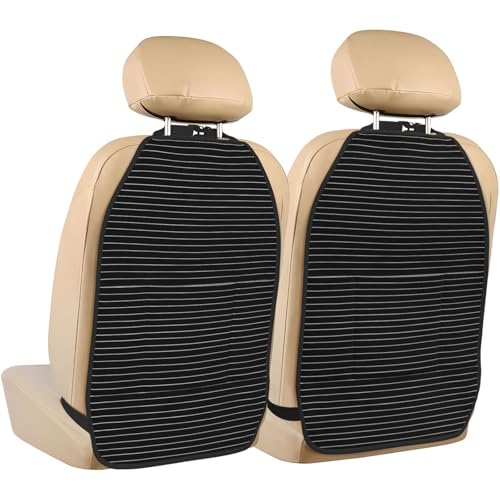 Protectores de respaldo de coche contra barro y arañazos, pack de 2 con organizador
