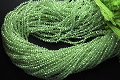 Prenite naturelle verte facettée LKBEADS de haute qualité pour la création de bijoux uniques