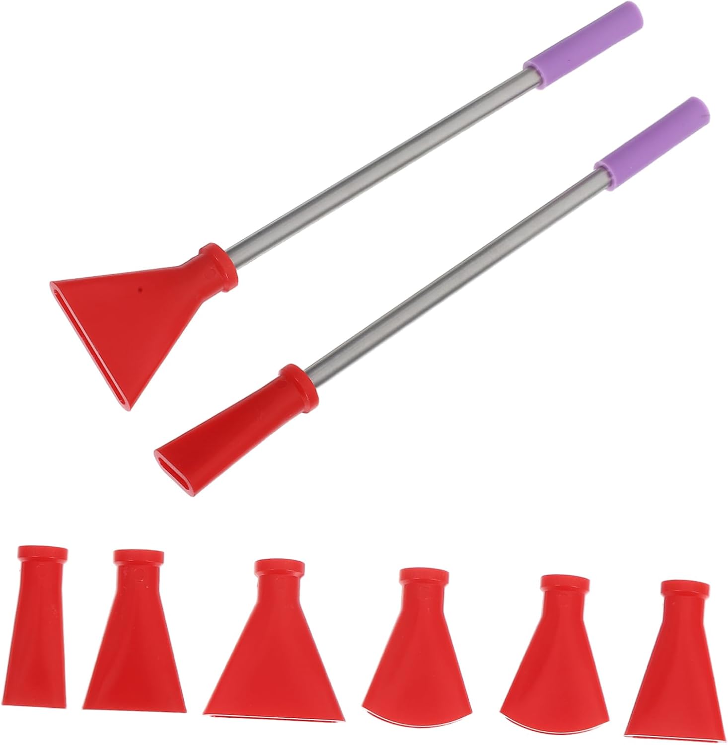 SUPVOX Acrylic Paint Pouring Tools Stainless Steel Blow Nozzle Kit for Includes Various Pouring Straws for Bloom and Dutch Techniques for Artists and DIY Enthusiasts