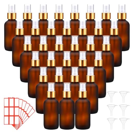 Fumete 36 Pcs Refillable Glass Spray Bottles
