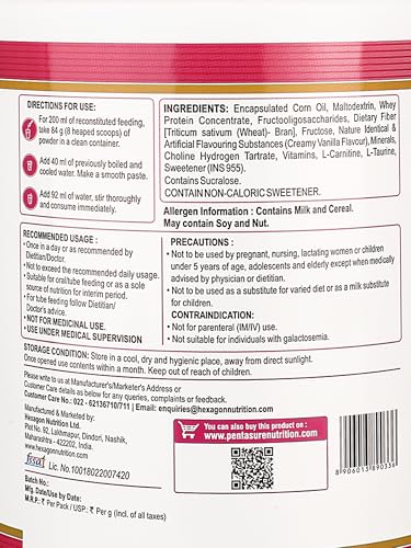 Image of PentaSure Renal Pre-Dialysis Care Nutritional Powder | Creamy Vanilla Flavor - 400g | High Calorie & Adequate Protein Supplement Drink | 13g Protein per 100g | Supports Renal Health, Energy & Recovery