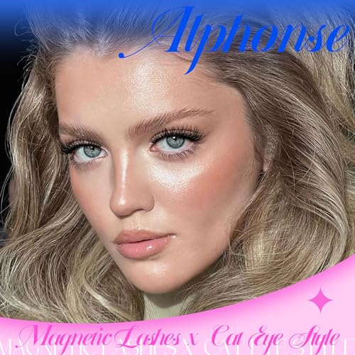 Alphonse Magnetic Cat Eye Lashes with Clamp-No Glue Needed